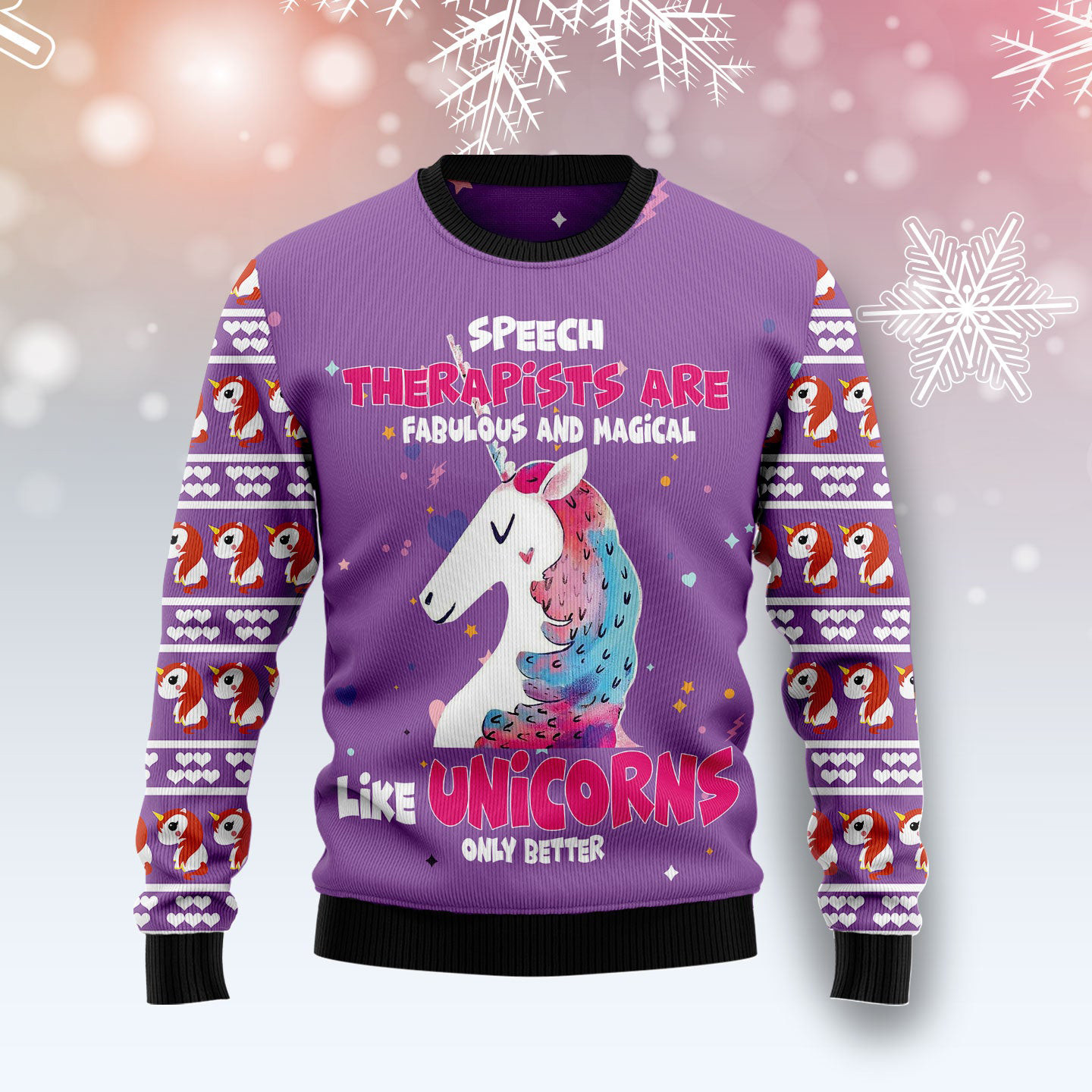 Unicorn Magical Ugly Christmas Sweater Cute Christmas Clothes Unicorn Lover Gifts