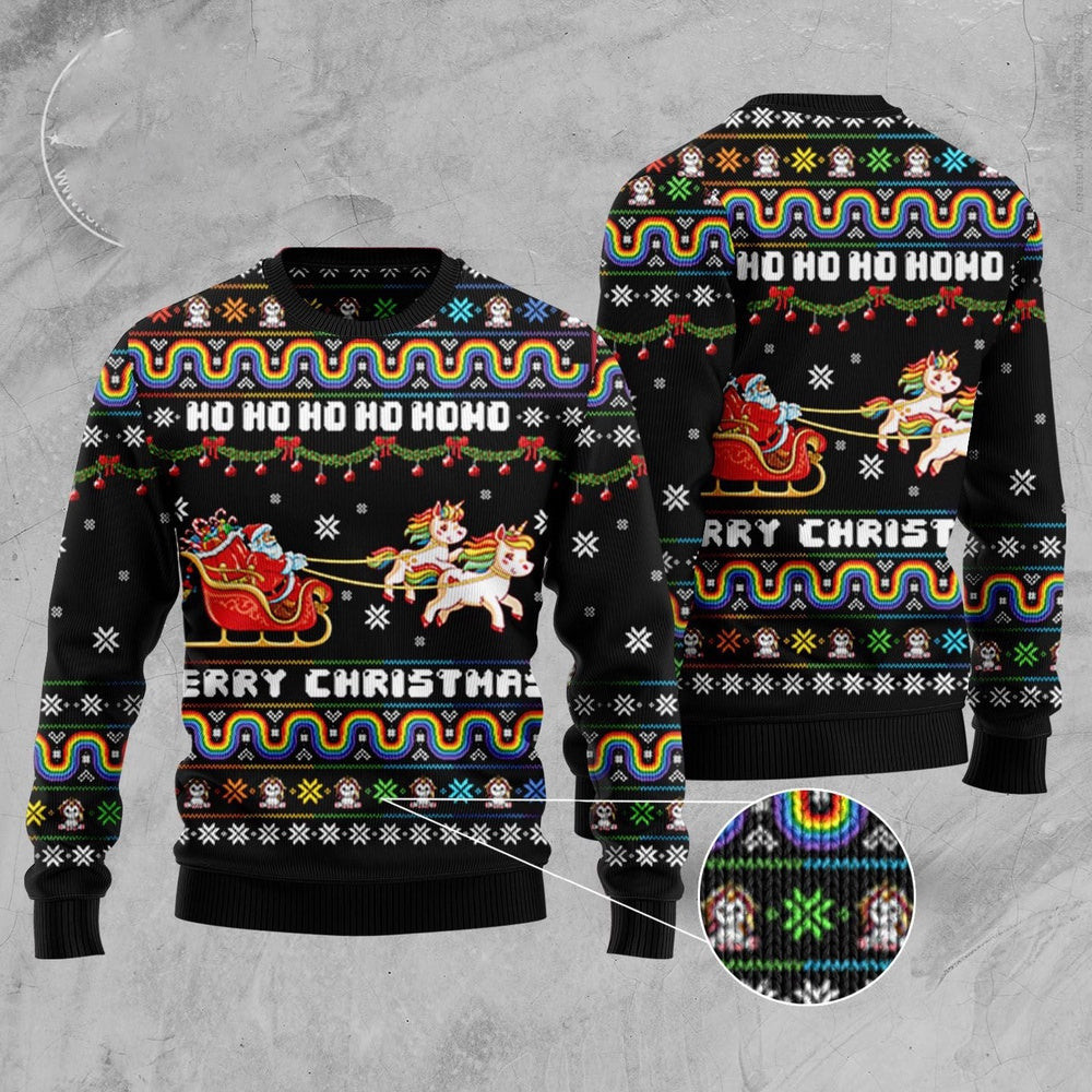 Unicorn Merry Christmas Ugly Christmas Sweater Funny Ugly Christmas Sweater Holiday Gifts