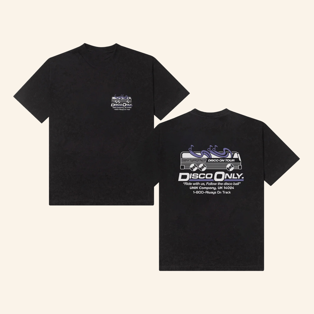 UNIK Clothing Merch Disco Only On Tour Black T-Shirt Unique Gifts For Husband