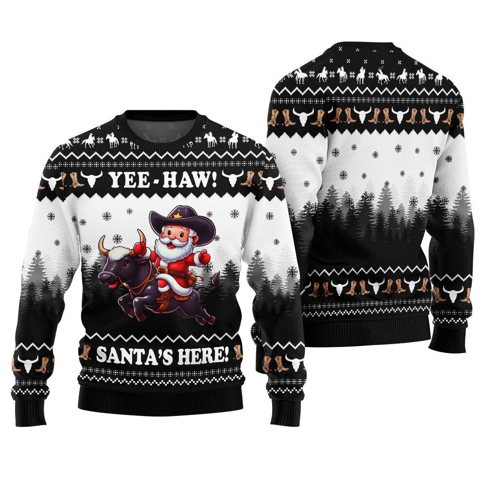 Unique Santa Claus Ugly Christmas Sweaters 2025 Warm Winter Merch Gift for Someone You Love