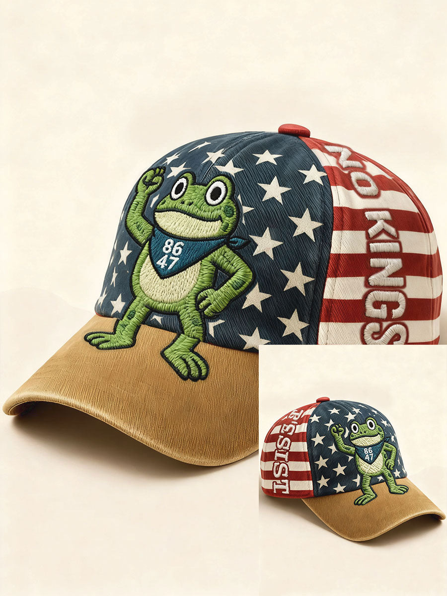 Unisex 8647 FDT Resist Frog Printed Hat Anti Fascist Merch Anti Trump Gifts