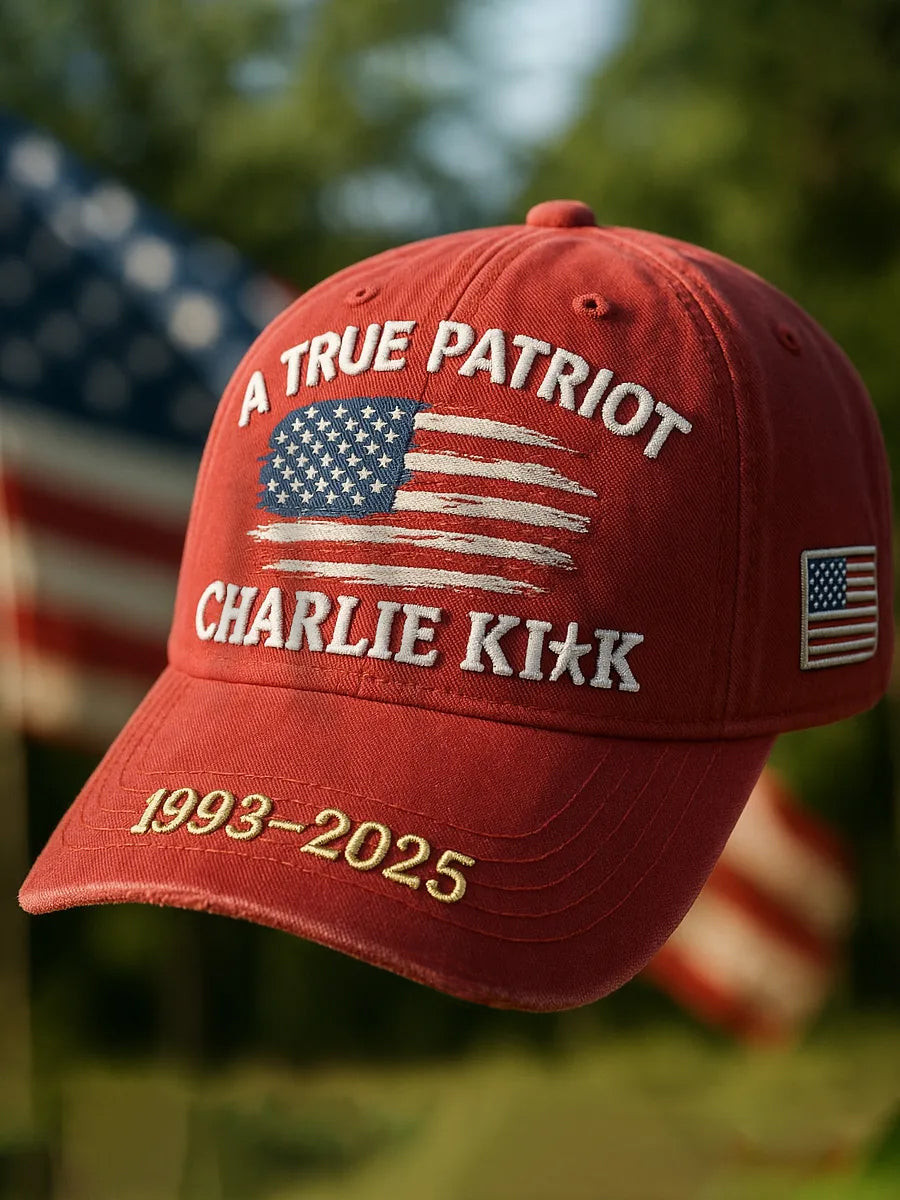 Unisex A True Patriot R I P Charlie Kirk Hat Red Charlie Kirk Memorial Clothing
