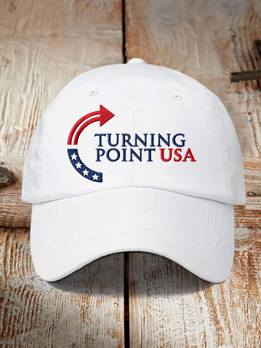 Unisex Charlie Kirk Turning Point Usa Trump Commemorative Print Hat White Freedom Shirt Charlie Kirk Wore