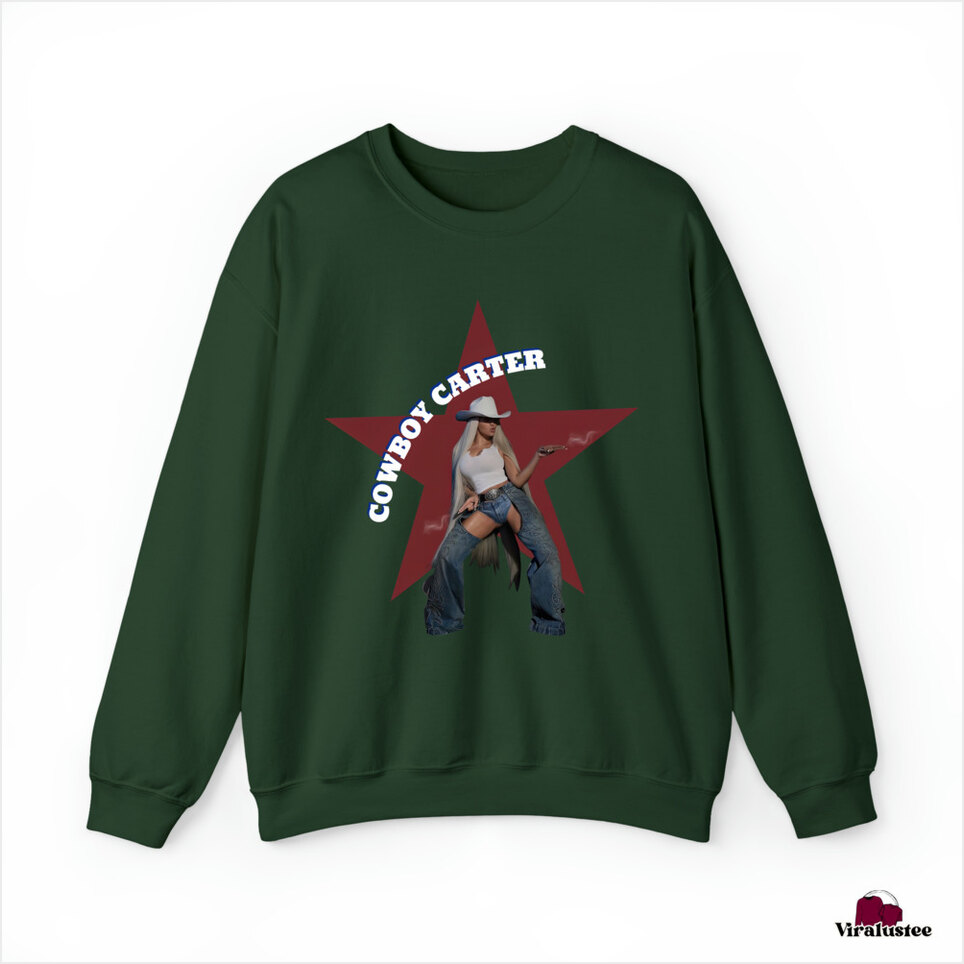 Unisex Cowboy Carter Beyonce Sweatshirt, Renaissance Merch Gifts For Her Merch Apparel Unisex Cowboy Carter Beyonce Sweatshirt, Renaissance Merch Gifts For Her Merch Apparel