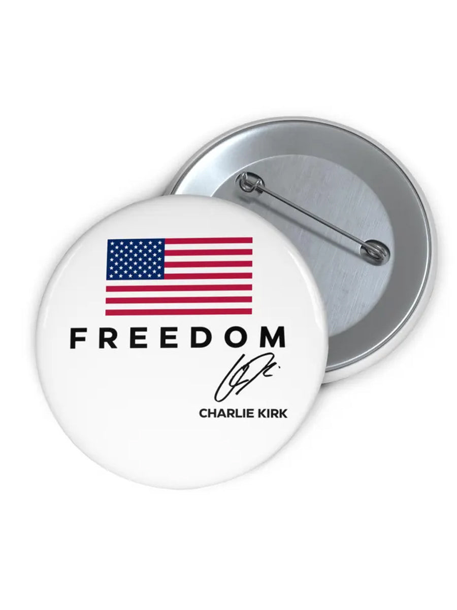 Unisex Freedom Is Not Free R I P Charlie Kirk Print Pins As Picture Charlie Kirk Clothing