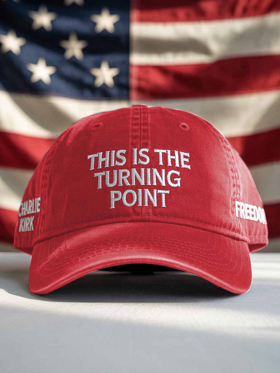Unisex Freedom True Patriot Memorial Printed Hat Red Charlie Kirk Freedom Merch