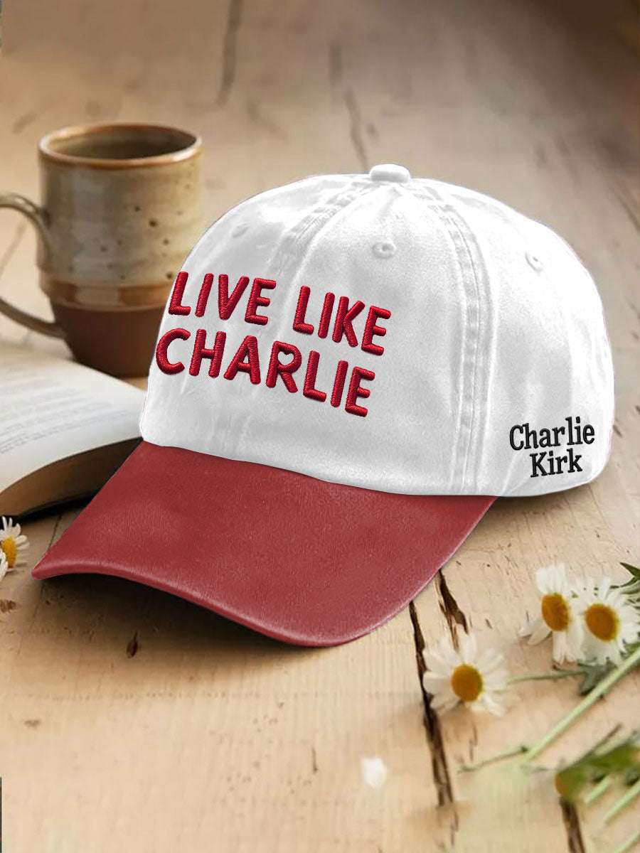 Unisex Freedom True Patriot Printed Hat Red Charlie Kirk Memorial Shirt