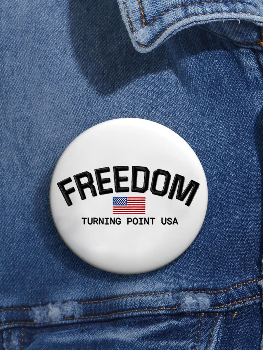 Unisex I Am Charlie Print Pins White Charlie Kirk Apparel