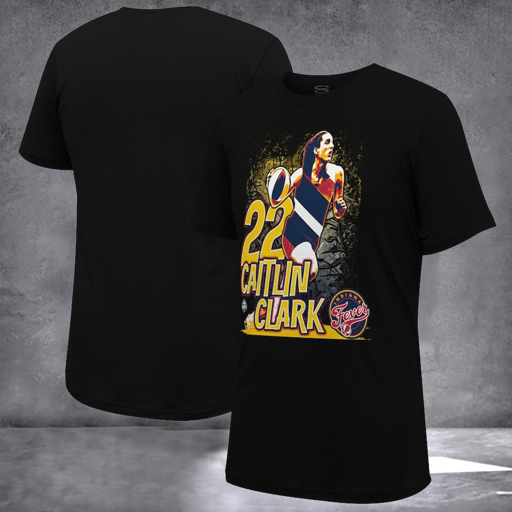 Unisex Indiana Fever Caitlin Clark Stadium Essentials Black Run Through T-Shirt Unique Gifts For Fans