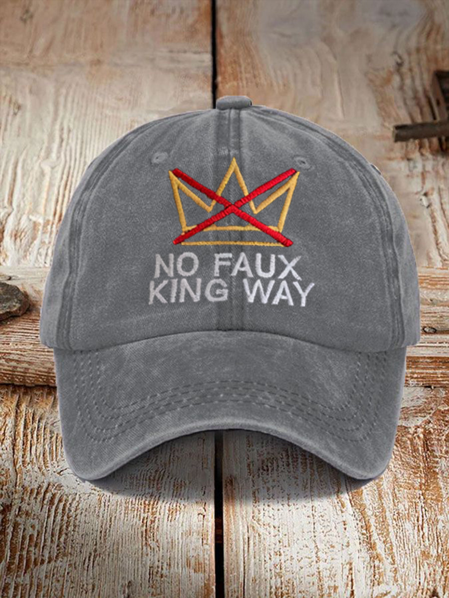 Unisex No Kings Design Print Hat Anti Fascist Merch No Kings Protest Merch Gifts