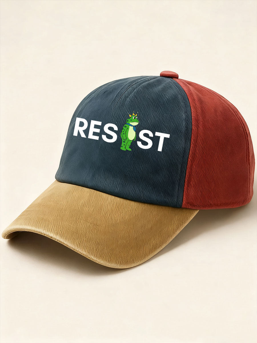 Unisex No Kings Frog Resist Print Hat No Kings Protest Merch Political Activist Gifts