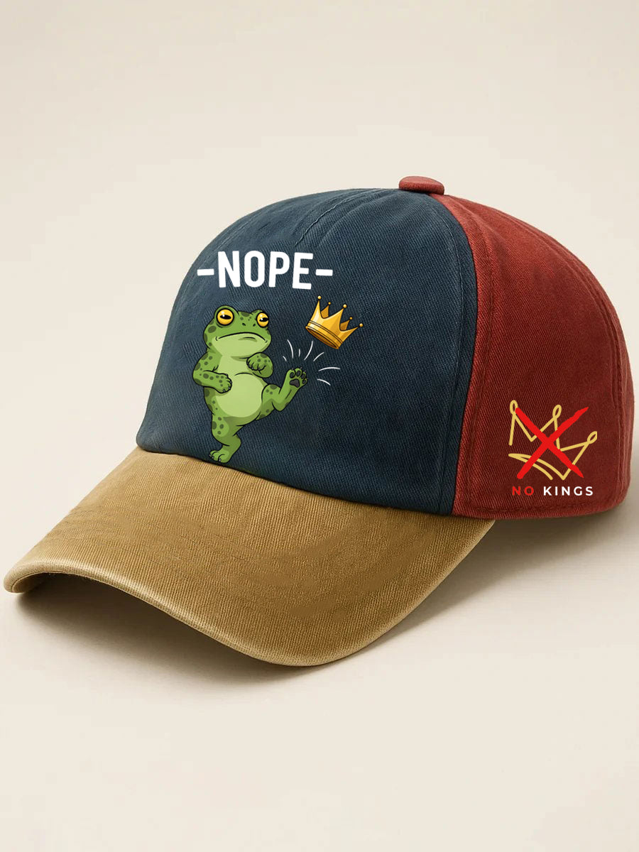 Unisex No Kings In America Frog Protest Print Hat Portland Frog Merch No Kings Merch Gifts