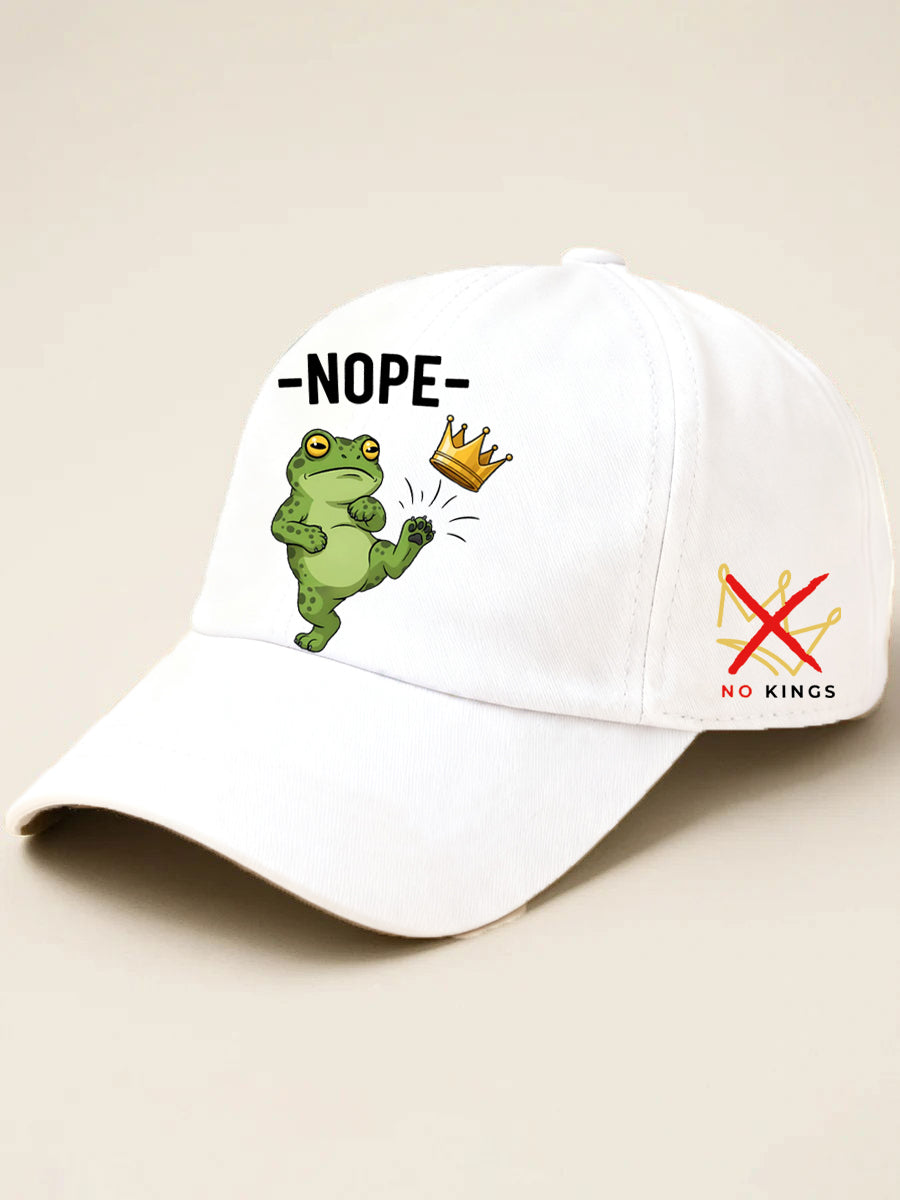 Unisex No Kings In America Frog Protest Print Hat Portland Frog Merch No Kings Merch Gifts