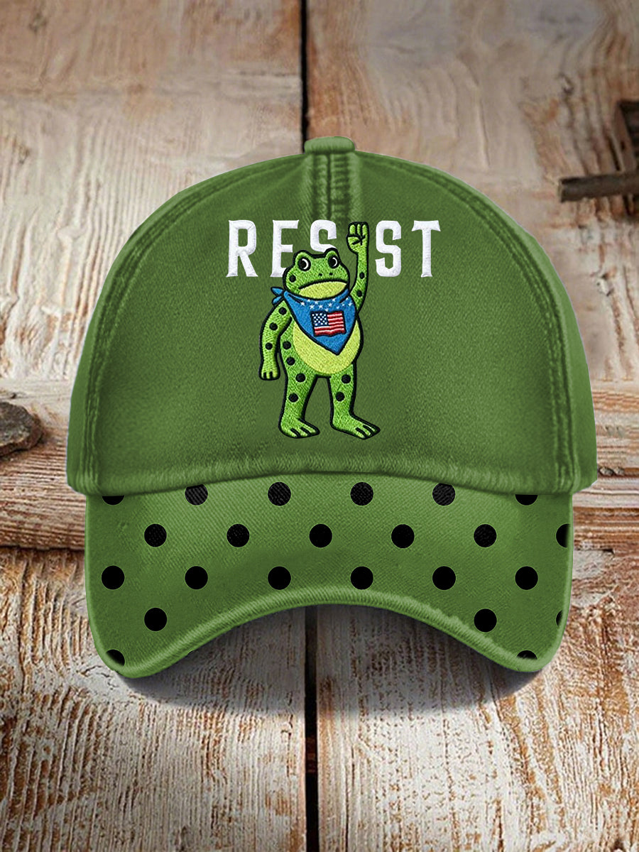 Unisex Portland Frog Resist Print Hat Anti Fascist Protest Merch Anti MAGA Gifts
