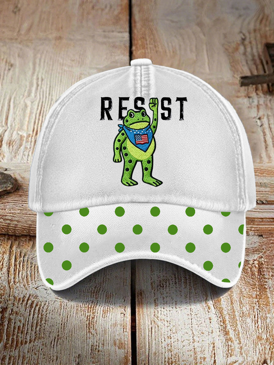 Unisex Portland Frog Resist Print Hat Anti Fascist Protest Merch Anti MAGA Gifts