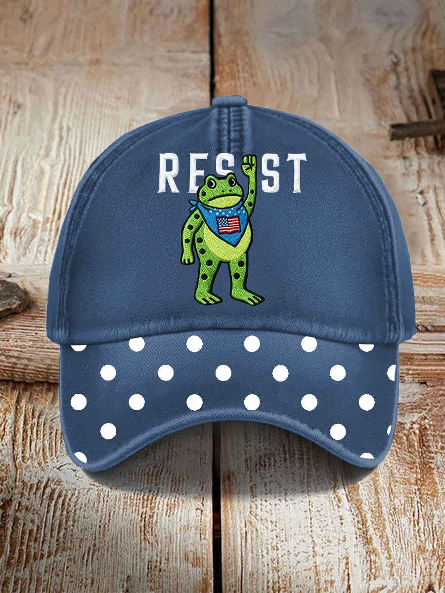 Unisex Portland Frog Resist Print Hat Anti Fascist Protest Merch Anti MAGA Gifts