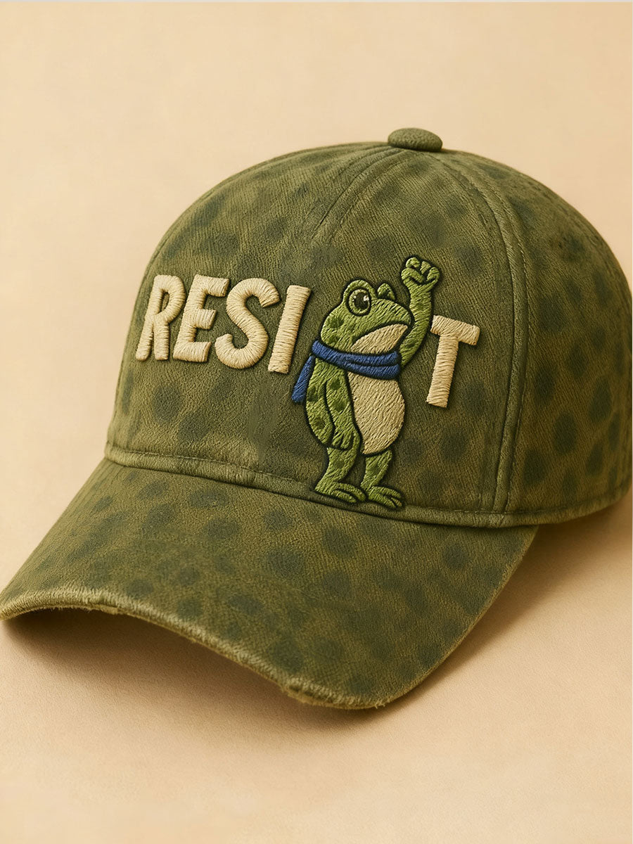 Unisex Portland Frog Resist Print Hat Antifa Protest Merch Gifts For Democrats Supporters