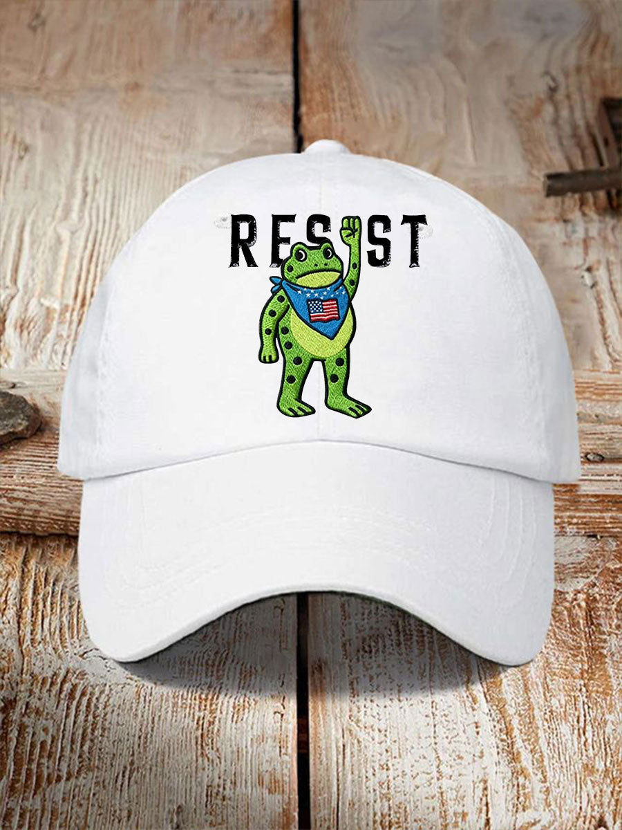 Unisex Portland Frog Resist Print Hat Frog ICE Protest Merch No Kings Merchandise Gifts