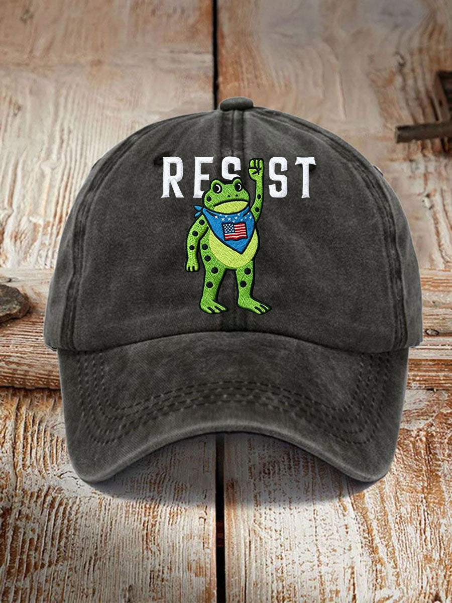 Unisex Portland Frog Resist Print Hat Frog ICE Protest Merch No Kings Merchandise Gifts