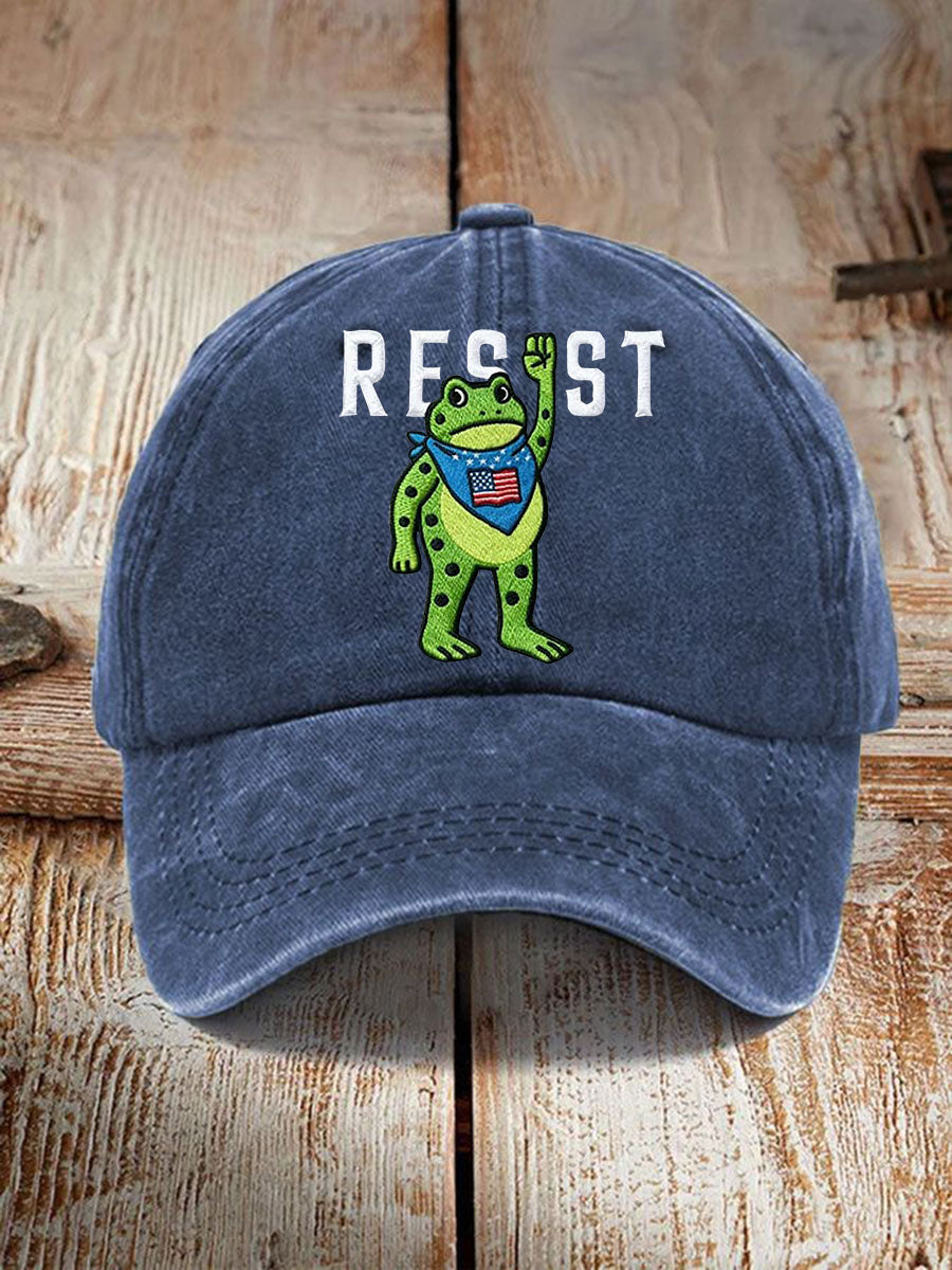 Unisex Portland Frog Resist Print Hat Frog ICE Protest Merch No Kings Merchandise Gifts