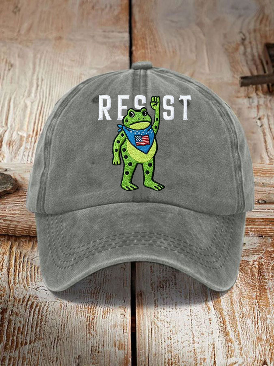 Unisex Portland Frog Resist Print Hat Frog ICE Protest Merch No Kings Merchandise Gifts