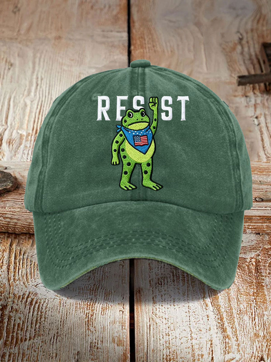 Unisex Portland Frog Resist Print Hat Frog ICE Protest Merch No Kings Merchandise Gifts