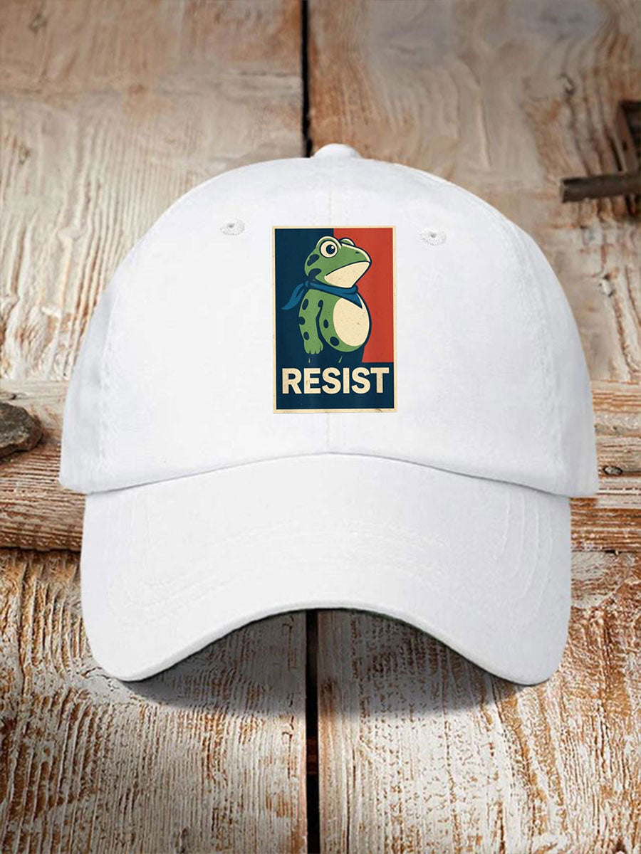 Unisex Portland Frog Resist Print Hat No Kings Protest Merch Political Gifts For Liberals