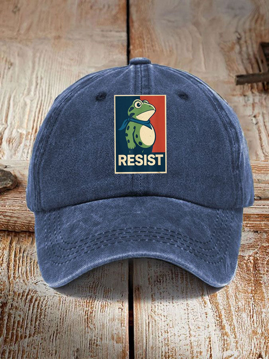 Unisex Portland Frog Resist Print Hat No Kings Protest Merch Political Gifts For Liberals