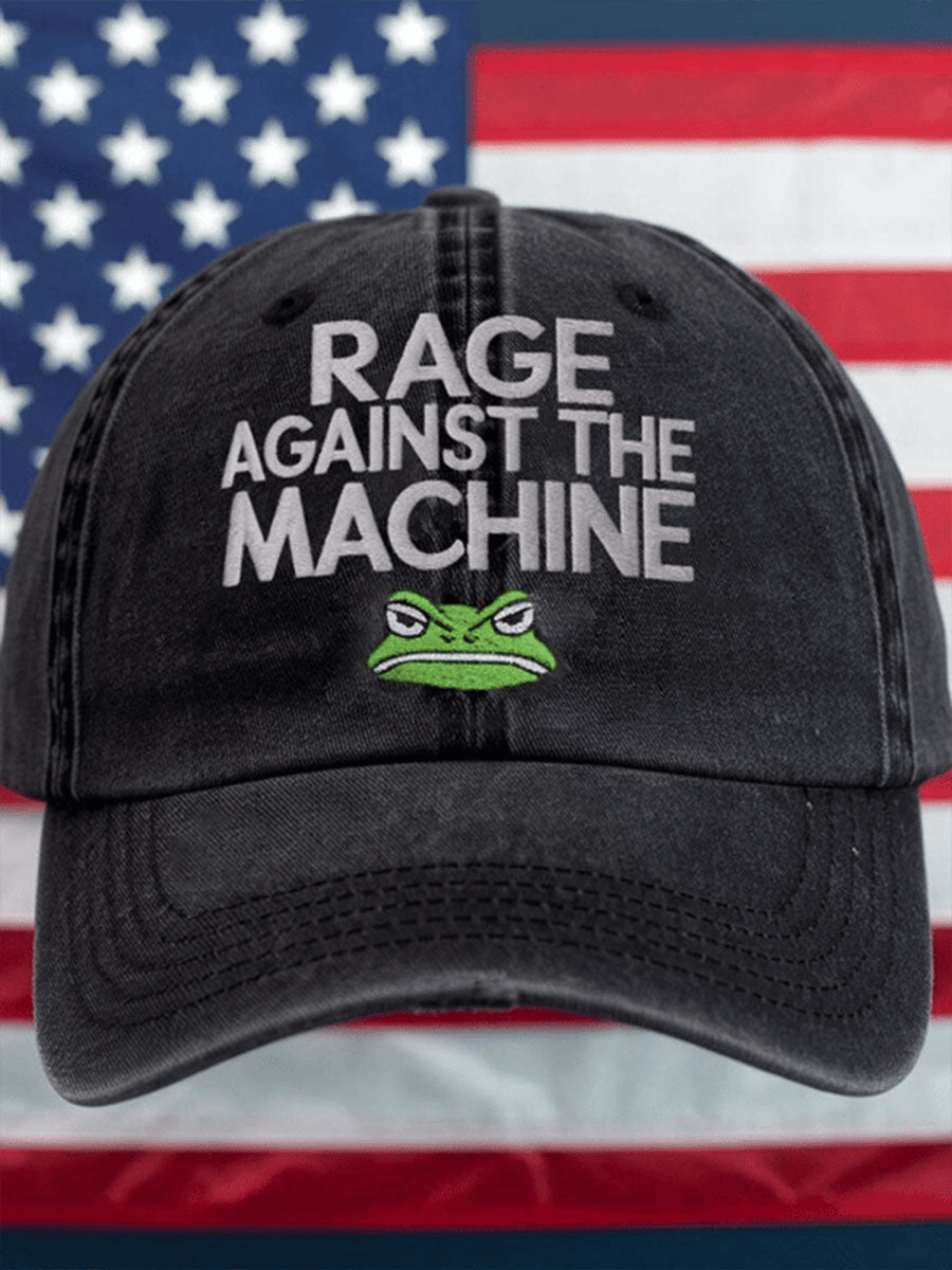 Unisex Resist Frog Embroidered Hat Portland Frog Hat Anti Trump Gift for Dad