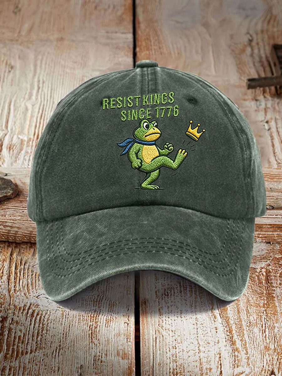 Unisex Resist Kings Since 1776 Print Hat No Kings Protest Merch Antifa Merch Anti MAGA Gifts