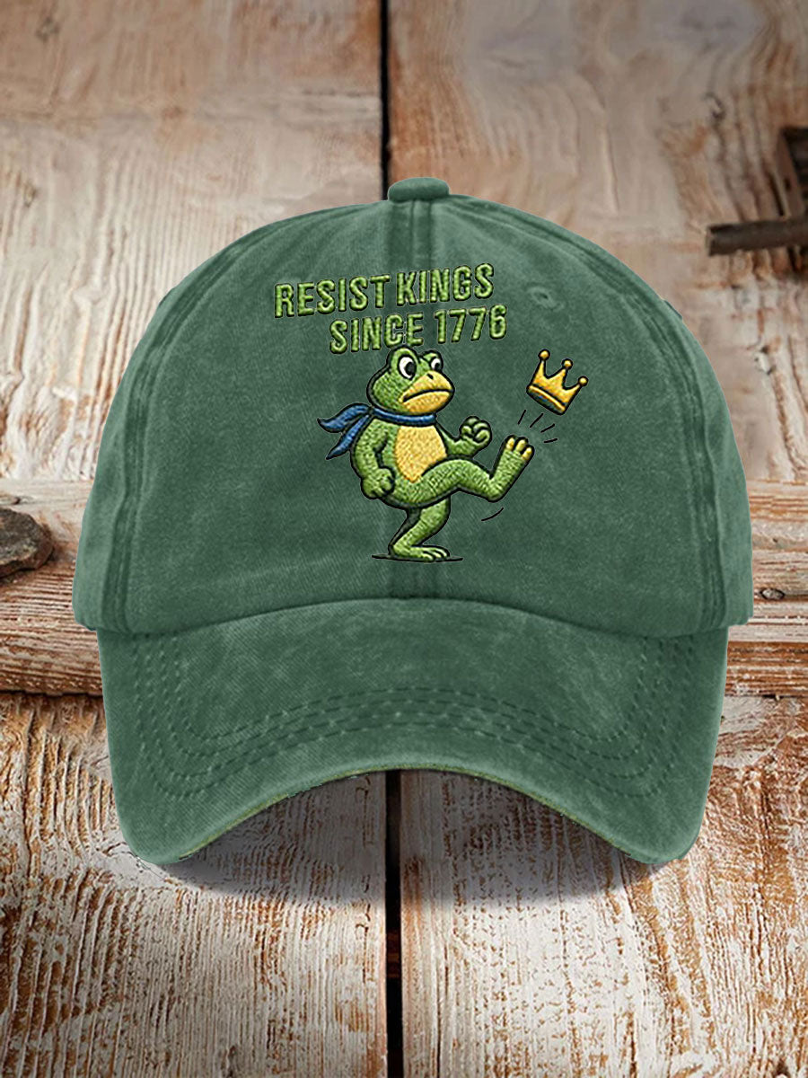 Unisex Resist Kings Since 1776 Print Hat No Kings Protest Merch Antifa Merch Anti MAGA Gifts