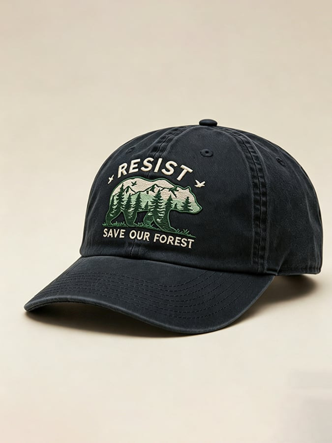 Unisex Resist Save Our Forset Bear Hat Rebuilding The USFS Merch Gift For Nature Lovers