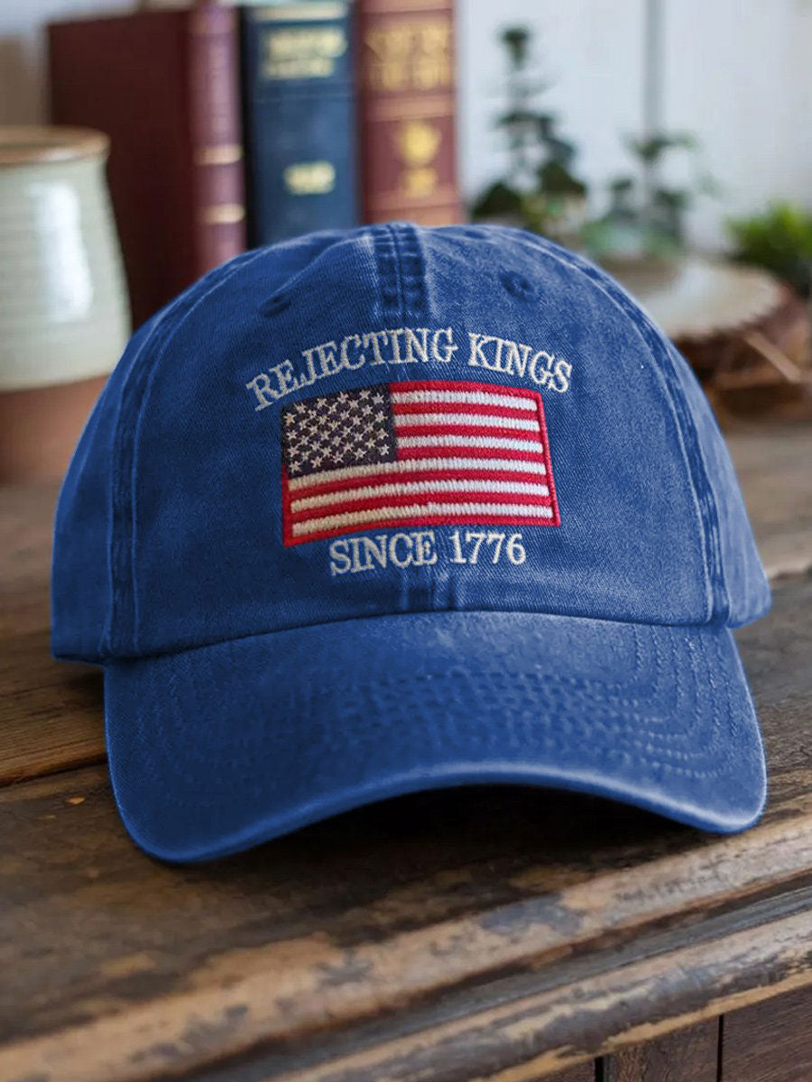 Unisex Resort Hawaiian Design Print Hat No Kings Protest Merch Anti Trump Gifts