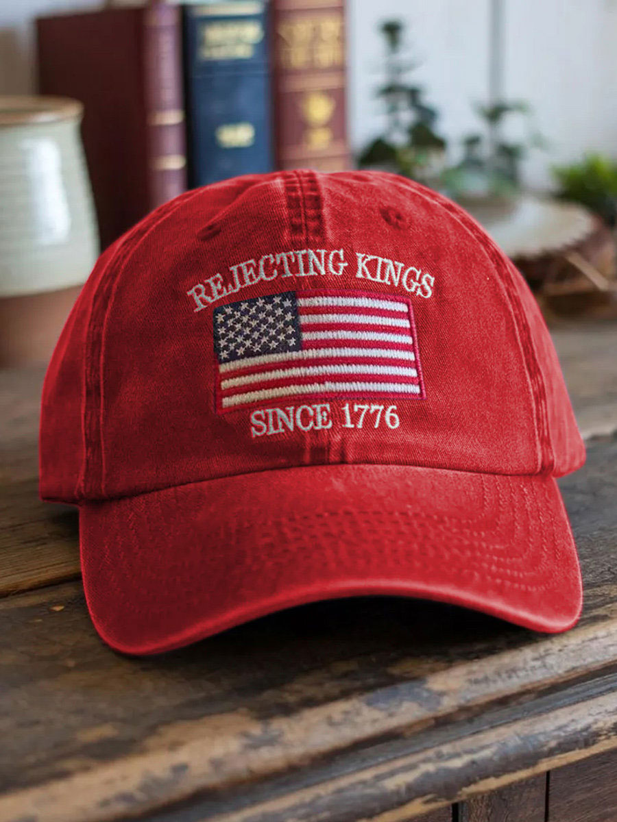 Unisex Resort Hawaiian Design Print Hat No Kings Protest Merch Anti Trump Gifts