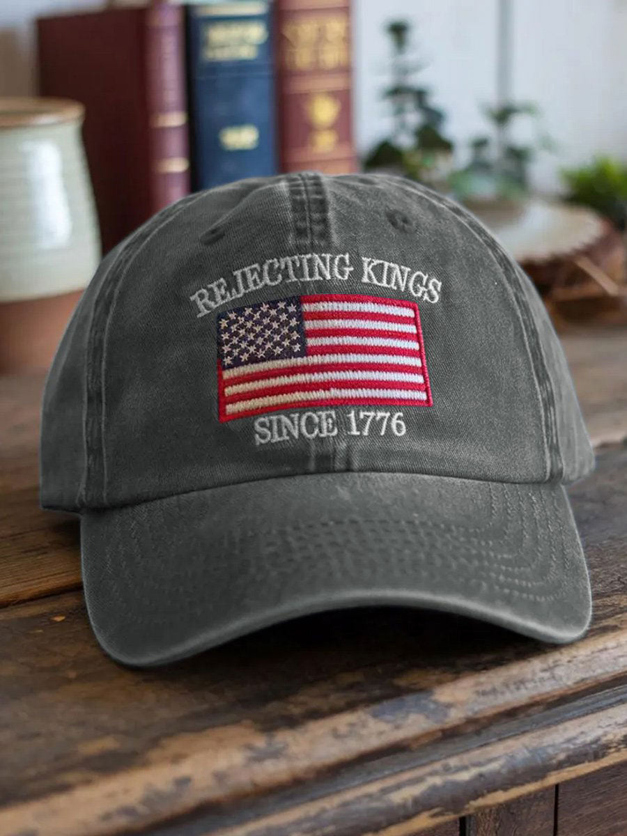 Unisex Resort Hawaiian Design Print Hat No Kings Protest Merch Anti Trump Gifts