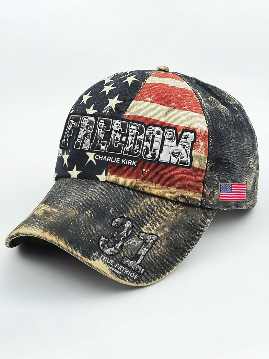 Unisex Ture Patriot Freedom 31 Printed Hat As Picture Tpusa Freedom Merch