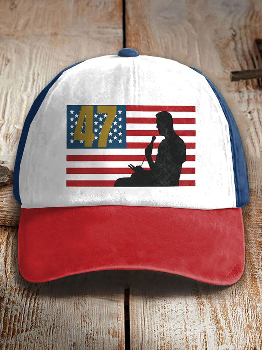Unisex Turning Point Usa Flag Print Hat As Picture Charlie Kirk Freedom Clothing