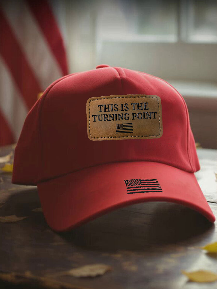 Unisex Turning Point Usa Flag Print Hat Red Charlie Kirk Maga
