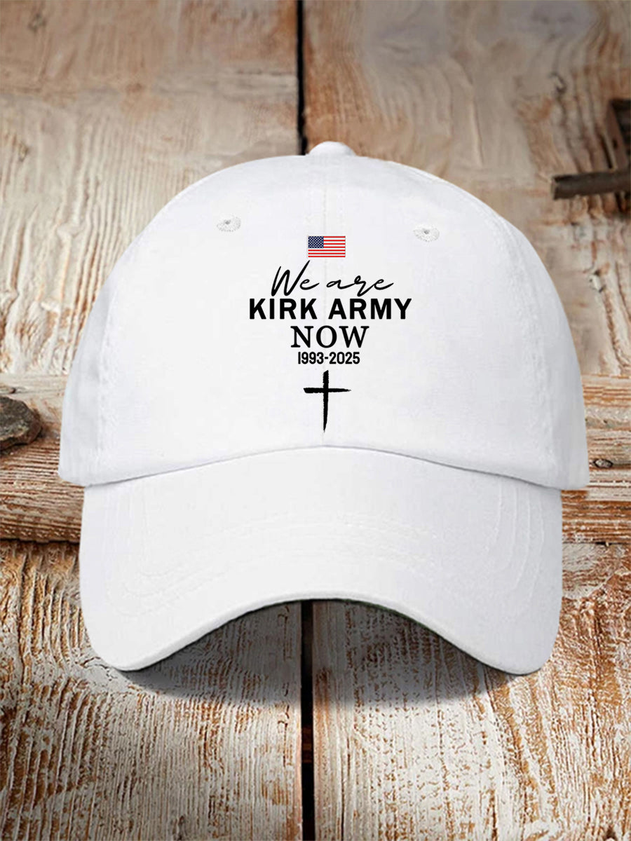 Unisex We Are All Kirk Army Now R I P Charlie Kirk Hat White Charlie Kirk 47 Merch