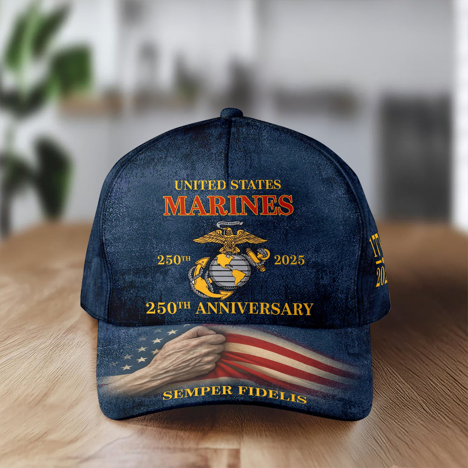 United State Marines 250 Years Classic Cap America 250 Merchandise Patriotic Themed Gifts