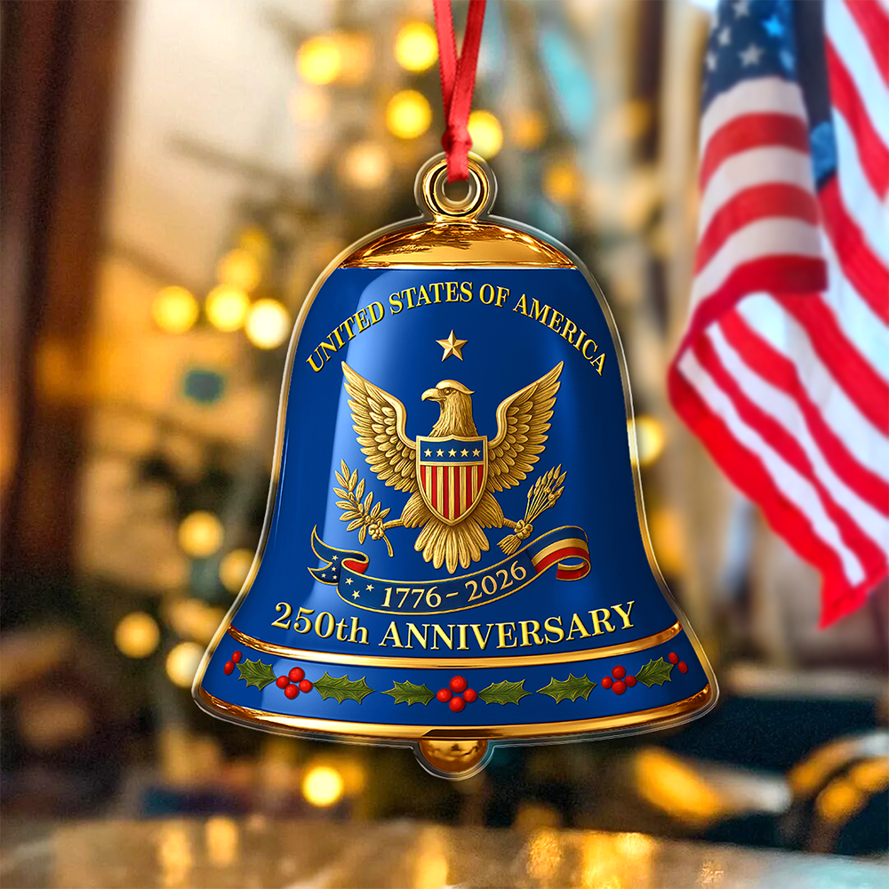 United State Of America 250th Anniversary Bell Independence Day Present Ideas