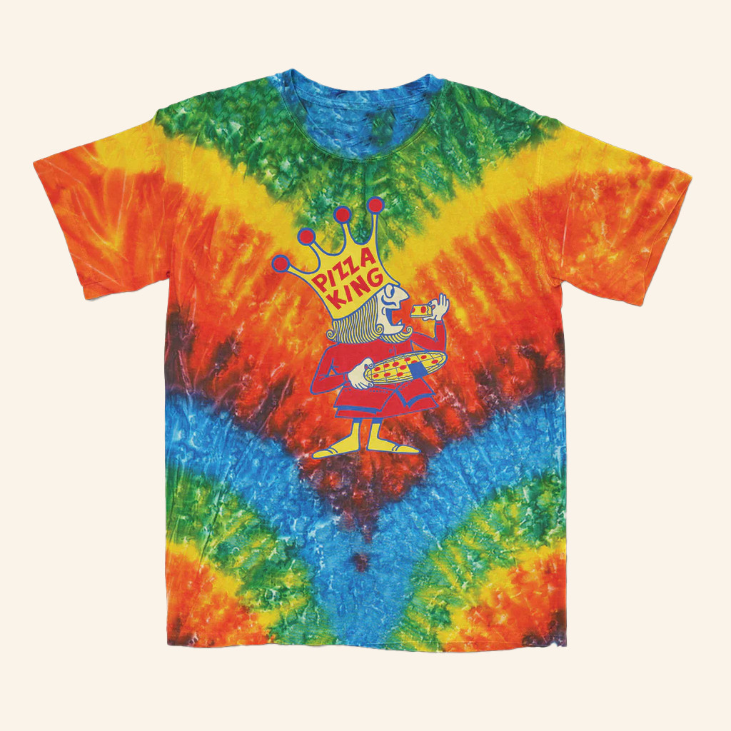United State Of Indiana Merch Pizza King Tie Dye T-Shirt Birthday Gift Ideas For Her