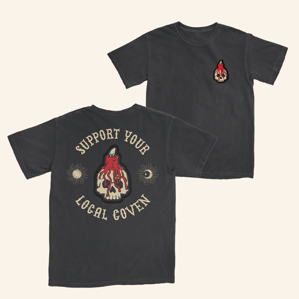 United State Of Indiana Merch Support Your Local Coven T-Shirt Gifts For Father United State Of Indiana Merch Support Your Local Coven T-Shirt Gifts For Father