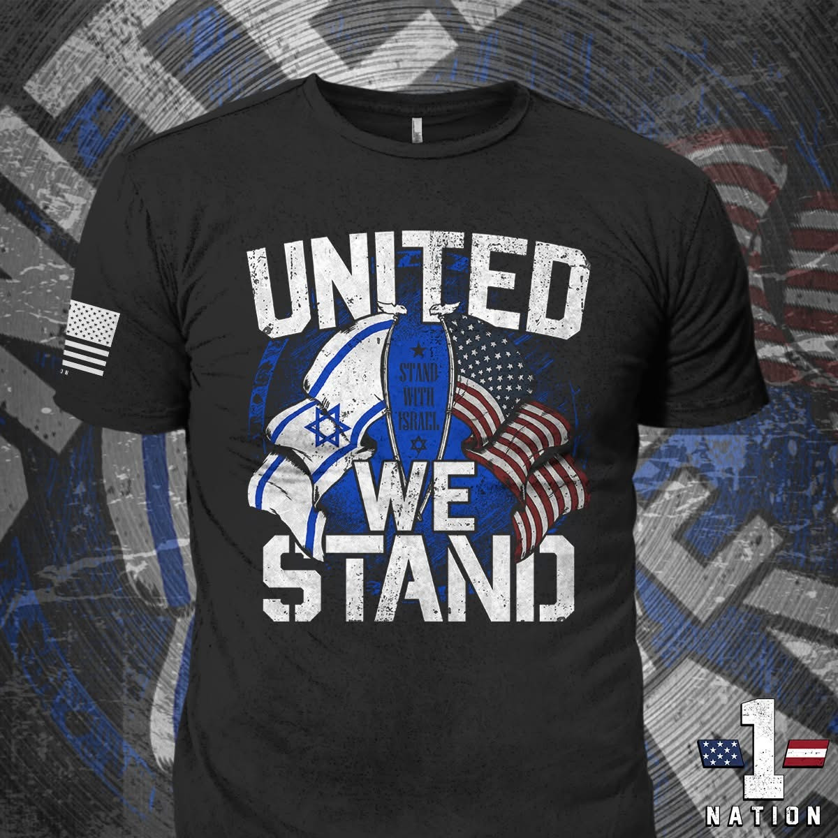 United State We Stand With Israel T-Shirt Support Israel Patriotic Gifts