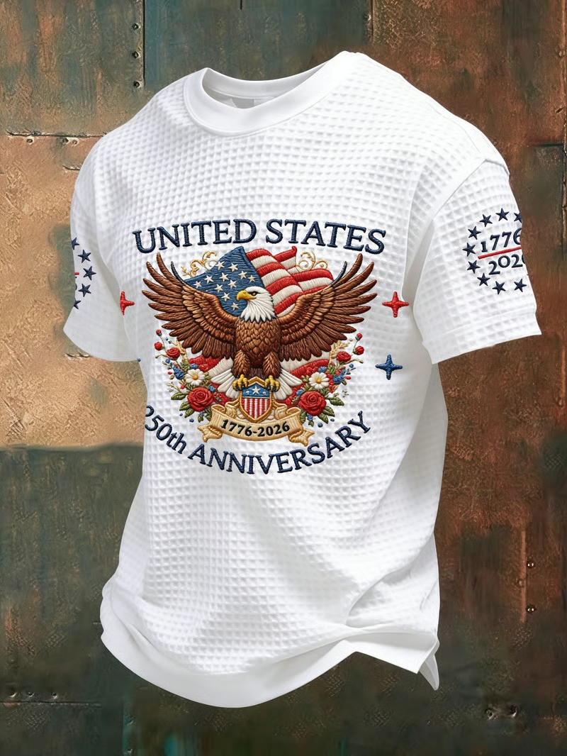 United States 250th Anniversary Eagle Flag Stars Patriotic T-Shirt Independence Tee Best Gift For Friends