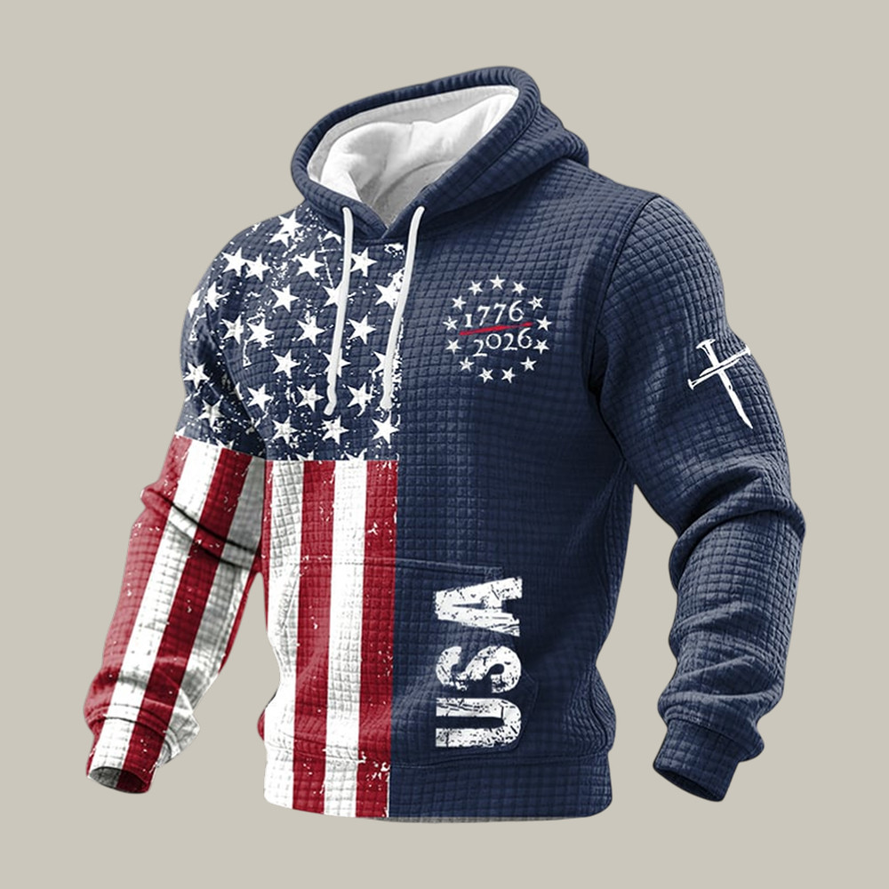 United States 250th Anniversary Faith Hoodie July 4 Outfits Patriotic Gift