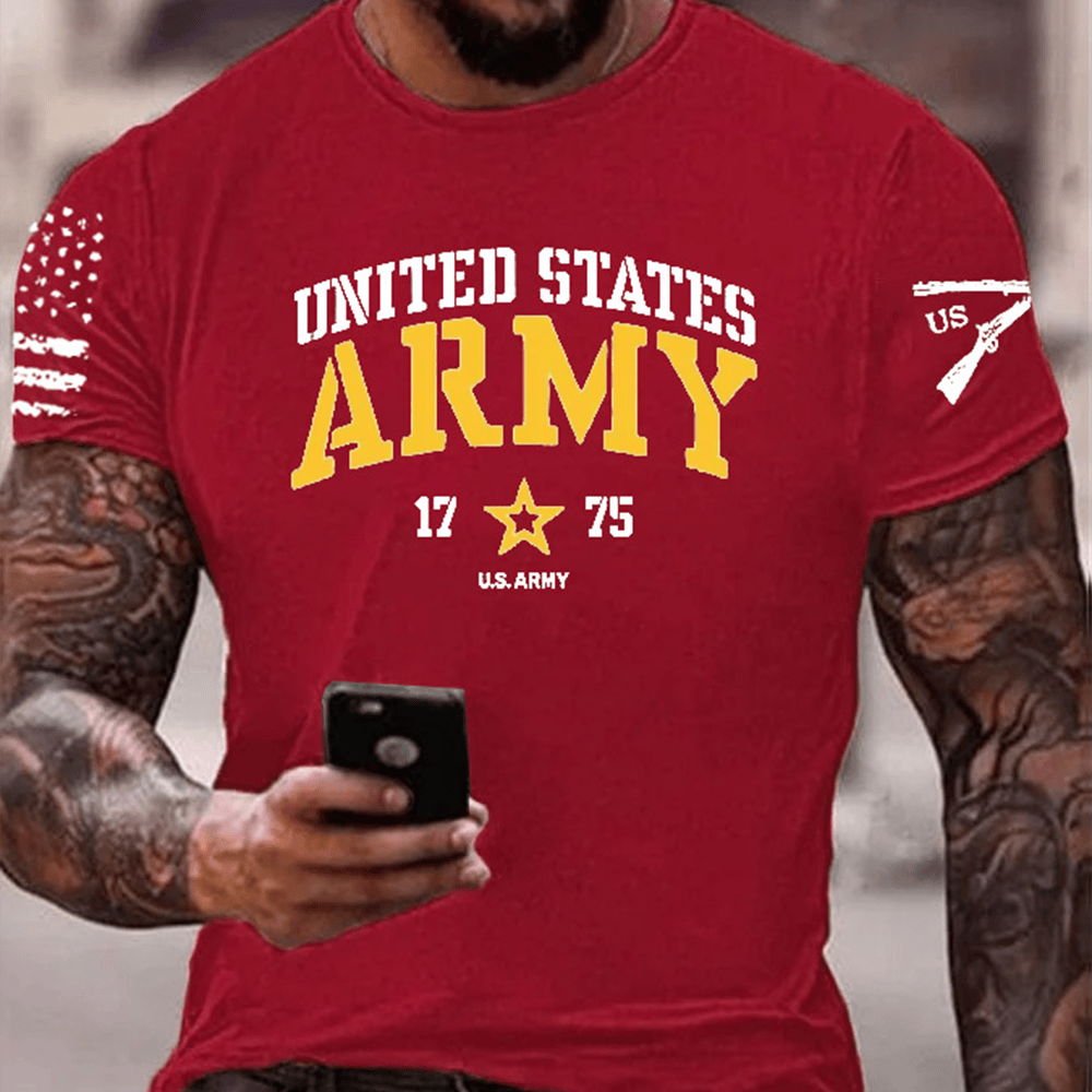 United States Army 1775 T-Shirt Proud Veteran Apparel Gifts For Army Man