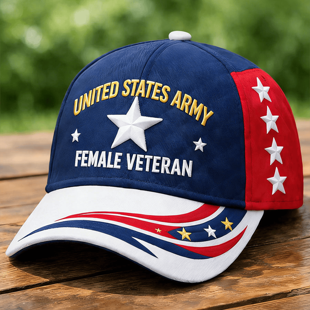 United States Army Female Veteran Hat US Veteran Baseball Cap Gift Ideas For Military