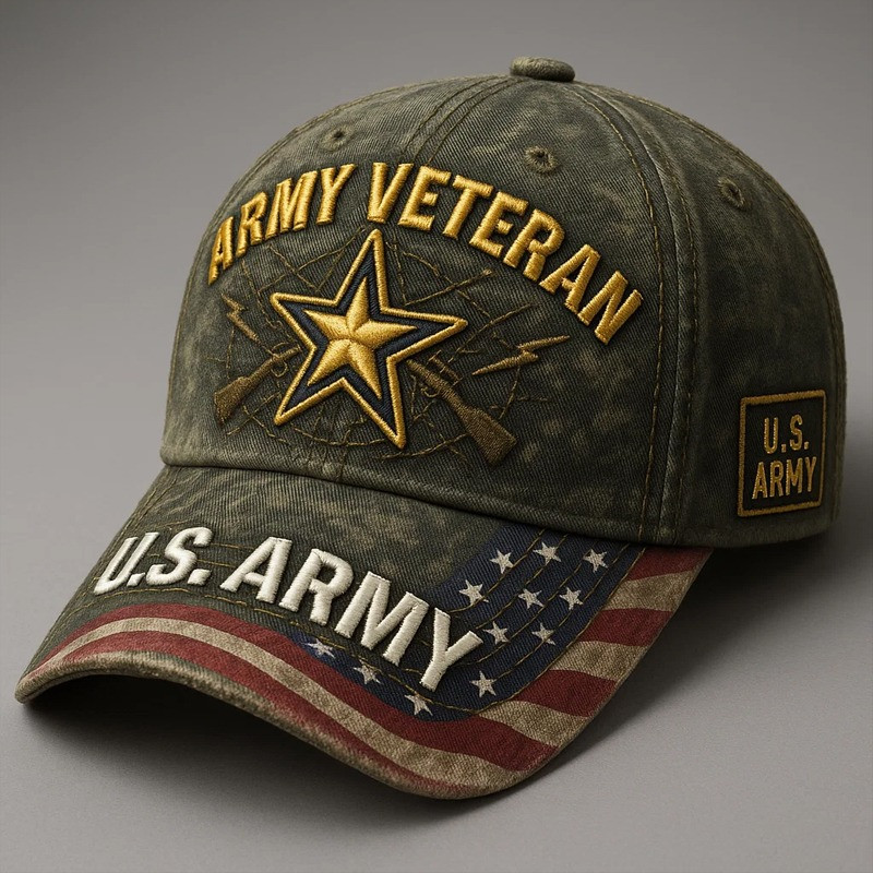 United States Army Veteran Hat US Veteran Cap Present Ideas For Patriots
