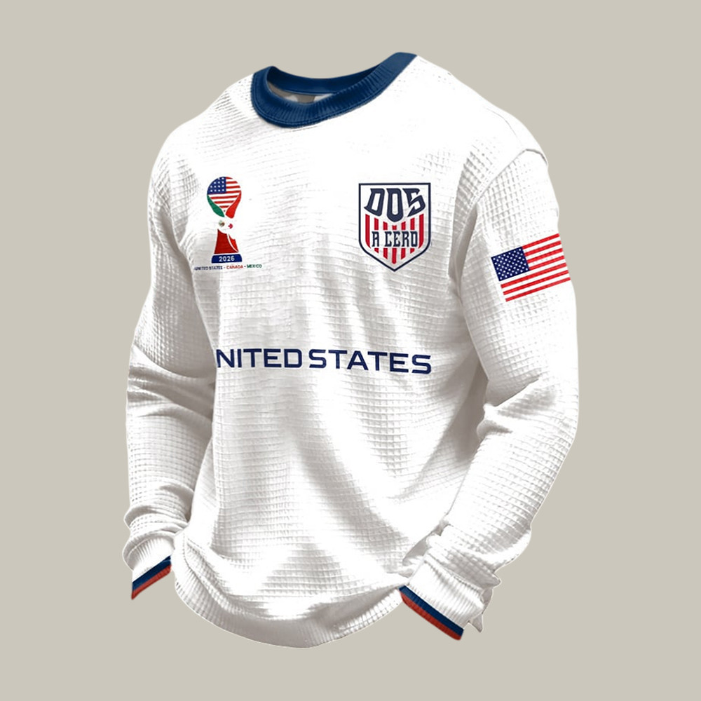 United States FIFA World Cup 2026 Long Sleeve Shirt American Flag Apparel Best Fan Gear